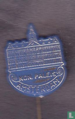 Kon. Paleis Amsterdam [silver on blue]