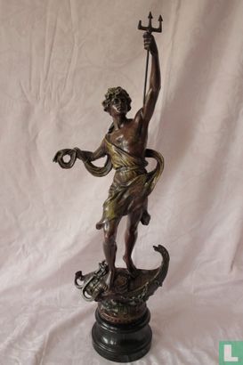 Metallskulptur auf Ständer - Bild 1