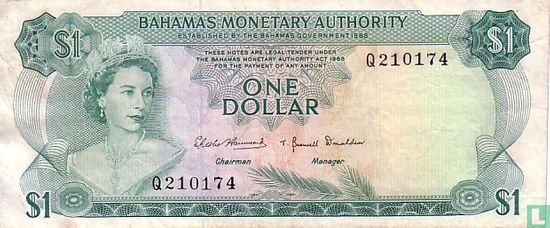 Bahamas 1 dollar - Image 1