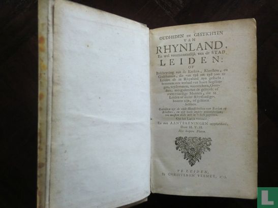 Oudheden en Gestichten van Rhynland, en wel voornamentlijk van de stad Leiden - Afbeelding 1