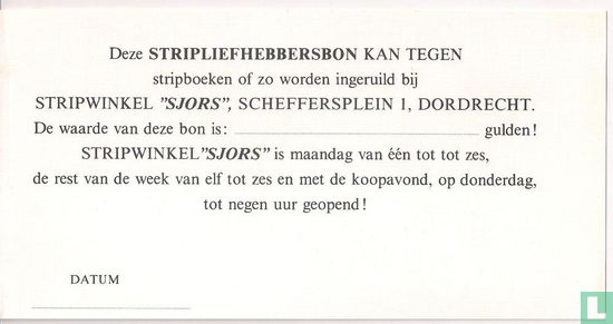 Stripwinkel Sjors Stripbon! - Afbeelding 3