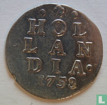 Holland 2 Stuiver 1753 (Silber) - Bild 1