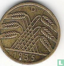 Duitse Rijk 5 reichspfennig 1935 (D) - Afbeelding 1