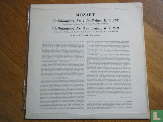 Mozart Violin Konzert nr 1 + nr. 5 (KV207 KV219) - Afbeelding 2