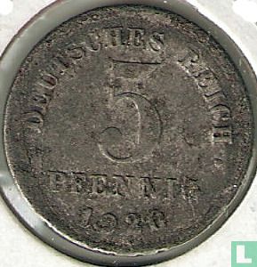 Empire allemand 5 pfennig 1920 (D) - Image 1
