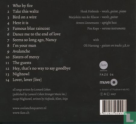 Leonard Cohen Songs - Afbeelding 2
