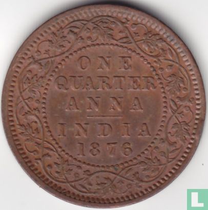 Inde britannique ¼ anna 1876 (Calcutta) - Image 1