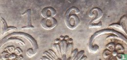 Brits-Indië 1 rupee 1862 (A/II 0/4) - Afbeelding 3