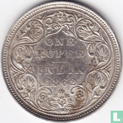 Brits-Indië 1 rupee 1862 (A/II 0/4) - Afbeelding 1