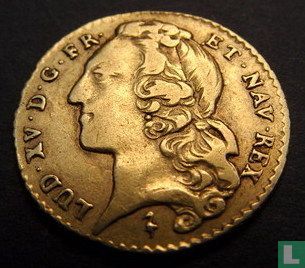 Frankrijk ½ louis d'or 1743 (W) - Afbeelding 2