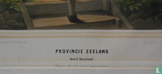 'Twee vrouwen, een man en een meisje op het eiland Noord-Beveland te Zeeland - Afbeelding 3