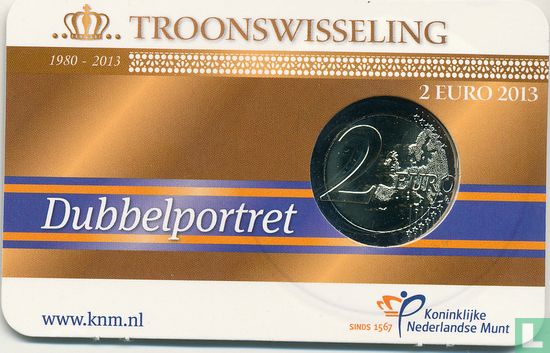 Netherlands 2 euro 2013 (coincard - BU) "Abdication of Queen Beatrix and Willem-Alexander's accession to the throne" - Image 2