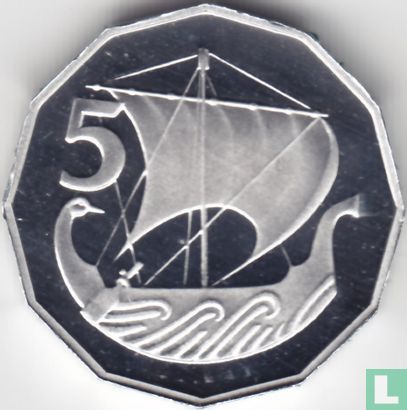 Cyprus 5 mils 1982 (PROOF) - Image 2
