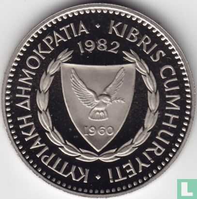Cyprus 100 mils 1982 (PROOF) - Image 1