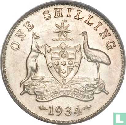 Australie 1 shilling 1934 - Image 1