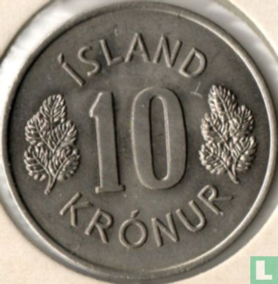 Islande 10 krónur 1977 - Image 2