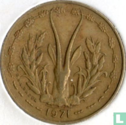 West African States 5 francs 1971 - Image 1