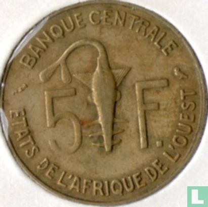 West African States 5 francs 1971 - Image 2