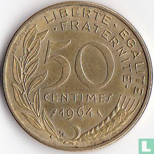 Frankrijk 50 centimes 1964 - Afbeelding 1