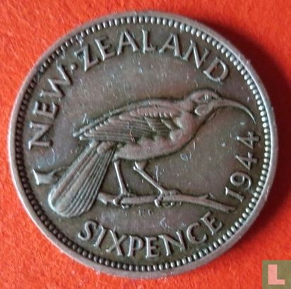 Nieuw-Zeeland 6 pence 1944 - Afbeelding 1
