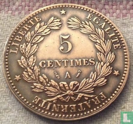 Frankrijk 5 centimes 1886 - Afbeelding 2