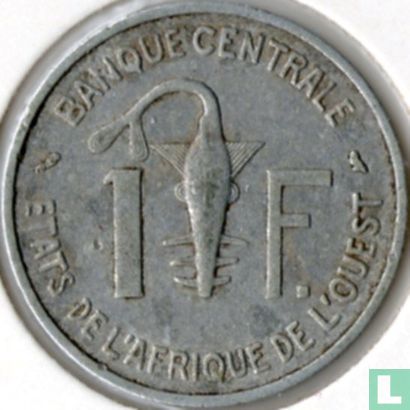 États d'Afrique de l'Ouest 1 franc 1972 - Image 2