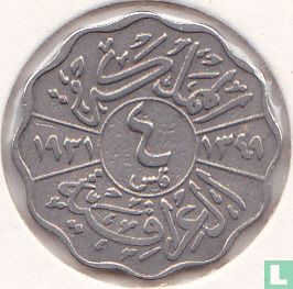 Irak 4 fils 1931 (AH1349) - Afbeelding 1