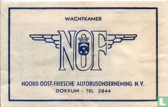 Wachtkamer Noord-Oost-Friesche Autobusonderneming N.V. - NOF - Afbeelding 1