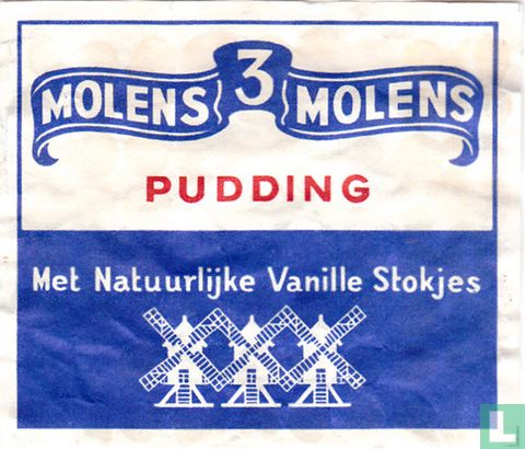 3 Molens Pudding Met Natuurlijke Vanille Stokjes