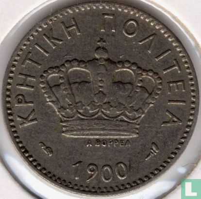 Kreta 10 lepta 1900 (muntslag) - Afbeelding 1