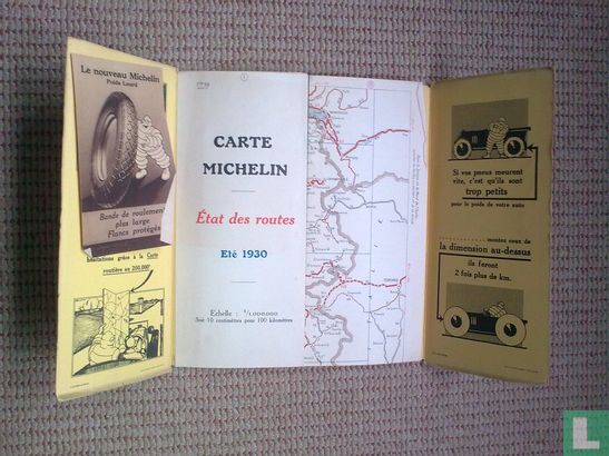 Carte Michelin Etat des Routes France Sud Eté 1930  - Bild 2
