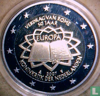 Netherlands 2 euro 2007 (PROOF) "50th anniversary of the Treaty of Rome" - Image 1