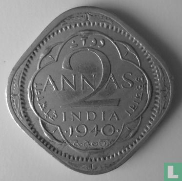 Britisch-Indien 2 Anna 1940 (Bombay - Typ 2) - Bild 1