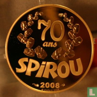 France 10 euro 2008 (PROOF) "70 years of Spirou" - Image 2