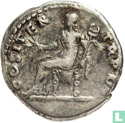 Romeinse Rijk - Vespasianus 69-79, AR denarius Roma 70 n. Chr. - Afbeelding 2