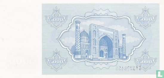 Uzbekistan 5,000 Sum 1992 - Image 2