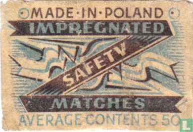 Impregnated safety matches