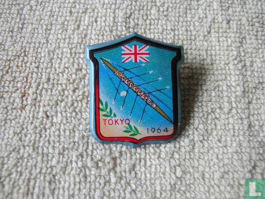 Tokyo 1964 (roeien - Britse vlag) [blauwe rand]