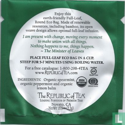 Organic Mint Fields Herb Tea - Afbeelding 2