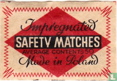 Impregnated safety matches