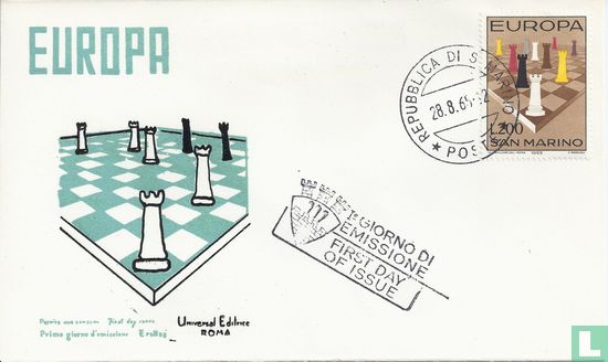 Europa – Chessboard and - pieces 