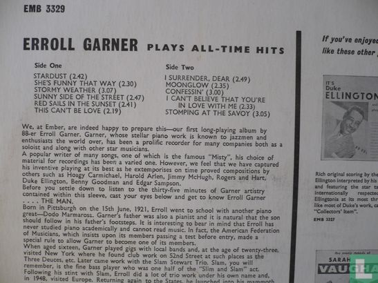 Erroll Garner Plays All-Time Hits - Image 2