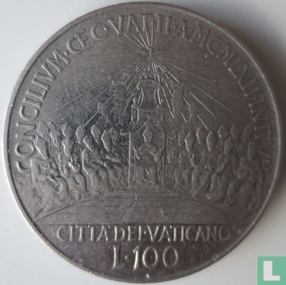 Vaticaan 100 lire 1962 "Second Ecumenical Council" - Afbeelding 1