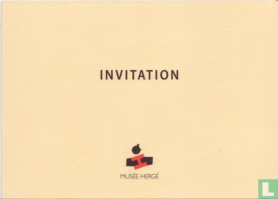 Uitnodigingskaart opening Hergé Museum - Afbeelding 1