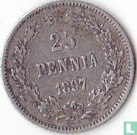 Finlande 25 Penniä 1897 - Image 1