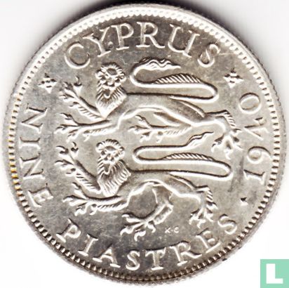 Cyprus 9 piastre 1940 - Afbeelding 1