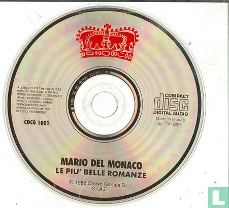 Mario Del Monaco Le Piu'Belle Romanze - Afbeelding 3