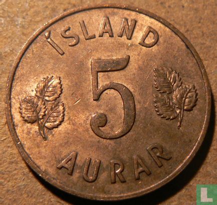 Island 5 Aurar 1965 - Bild 2