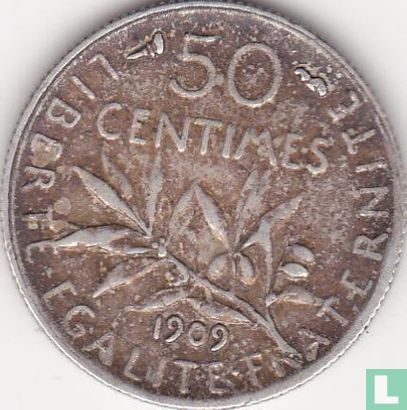 Frankrijk 50 centimes 1909 - Afbeelding 1