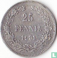 Finland  25 penniä 1901 - Afbeelding 1